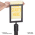 Sign Holder For Steel Stanchions Barriers - US-Weight - The Crowd Controller
