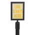 Sign Holder For Steel Stanchions Barriers - US-Weight - The Crowd Controller