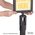 Sign Holder For Steel Stanchions Barriers - US-Weight - The Crowd Controller