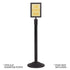 Sign Holder For Steel Stanchions Barriers - US-Weight - The Crowd Controller