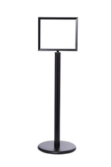 Crowd Control Sign Stand - Horizontal Frame / Flat Base - TheCrowdController.com