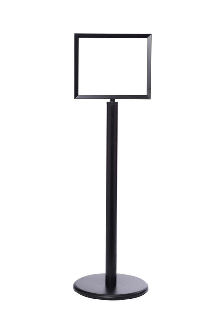 Crowd Control Sign Stand - Horizontal Frame / Flat Base