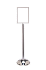 Crowd Control Sign Stand - Vertical Frame / Dome Base - TheCrowdController.com