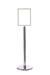 Crowd Control Sign Stand - Vertical Frame / Flat Base - TheCrowdController.com
