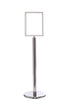 Crowd Control Sign Stand - Vertical Frame / Flat Base - TheCrowdController.com