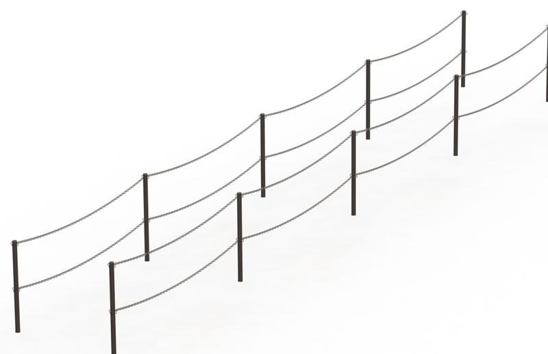 Stainless Steel Outdoor Loop Post Fixed Mounted - The Crowd Controller