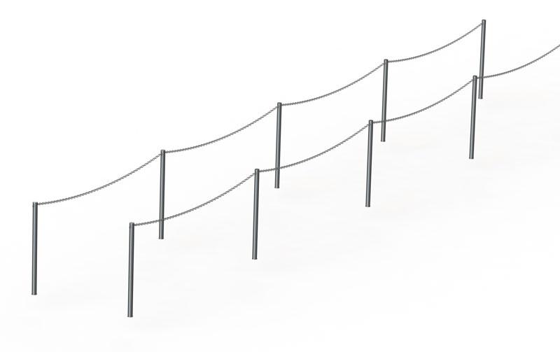 Stainless Steel Outdoor Loop Post Fixed Mounted - The Crowd Controller