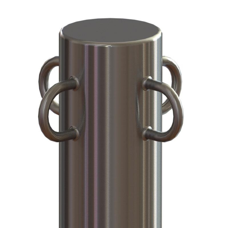 Stainless Steel Outdoor Loop Post Fixed Mounted - The Crowd Controller