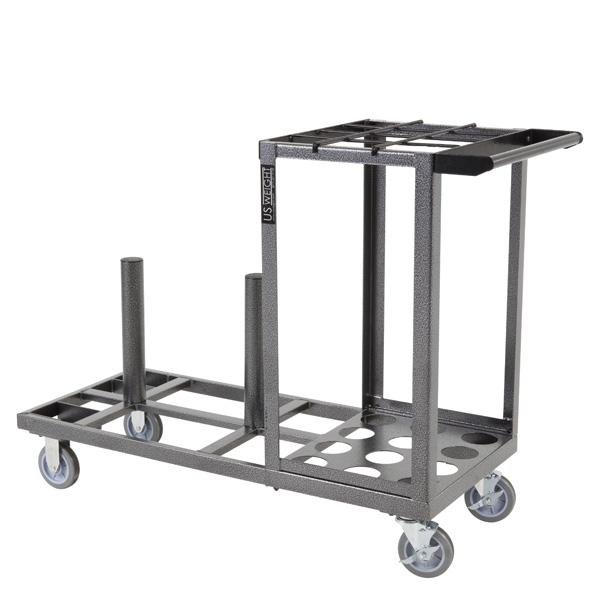 Storage and Transportation Cart for Steel Stanchions Barriers - The Crowd Controller