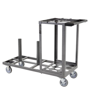 Storage and Transportation Cart for Steel Stanchions Barriers - The Crowd Controller