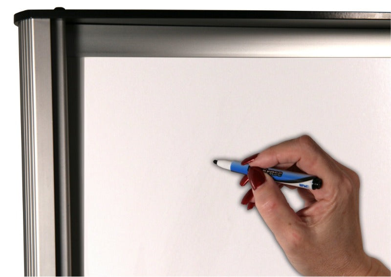 Crowd Control Versa Heavy-Duty Sign Stand | 22" X 28" Frame | Marker Board Insert- TheCrowdController.com