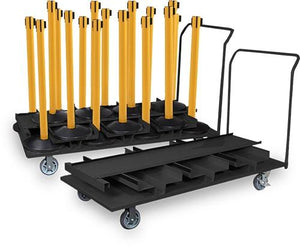 Barriers Stanchions Vertical Cart- TheCrowdController.com