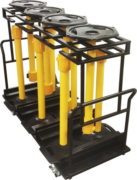 Barriers Stanchions WeatherMaster Storage Cart- The Crowd Controller